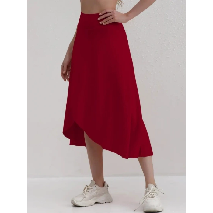 MARSiLYAN- Kadın Cep Detay Taytlı Sandy Etek