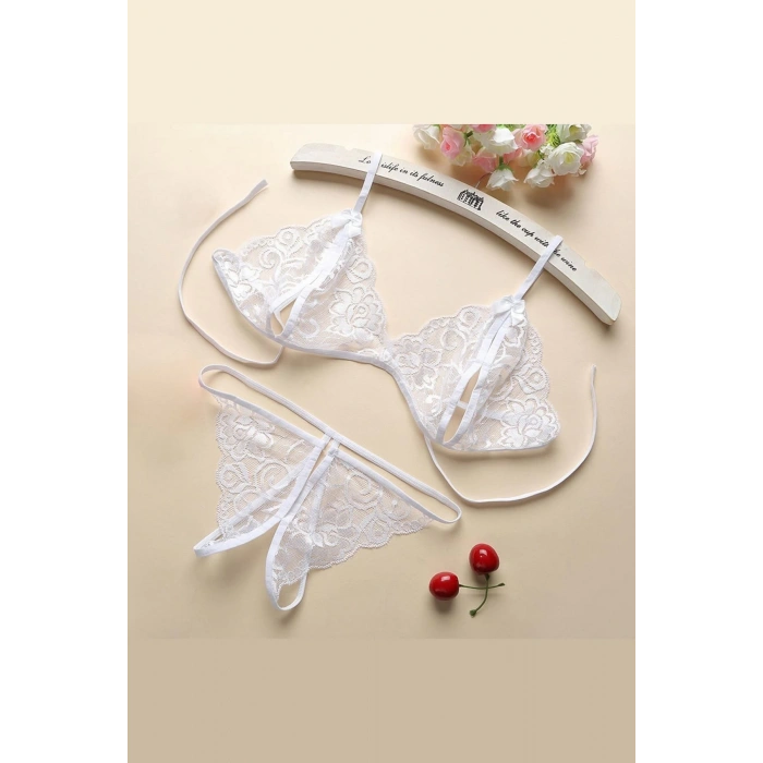 MARSiLYAN- Kadın Dantelli Sütyen Külot Takımı 5li Set