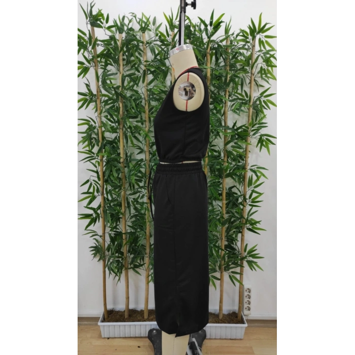 MARSiLYAN- Kadın Iki Iplik Crop Etek Ikili Takım