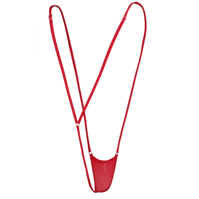 MARSİLYAN-- Kadın Kırmızı Askılı Fantezi G String İç Çamaşırı