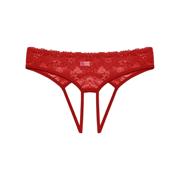 MARSİLYAN-- Kadın Kırmızı Dantelli Fantazi Külot