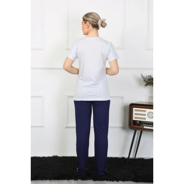 MARSiLYAN- Kadın Kısa Kol Penye Pİjama Takımı