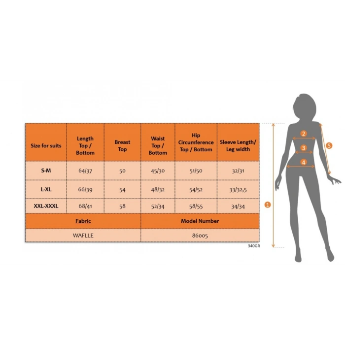 MARSiLYAN- Kadın Kısa Kollu Bisiklet Yaka Alt Ve üst Waffle Ikili Takım