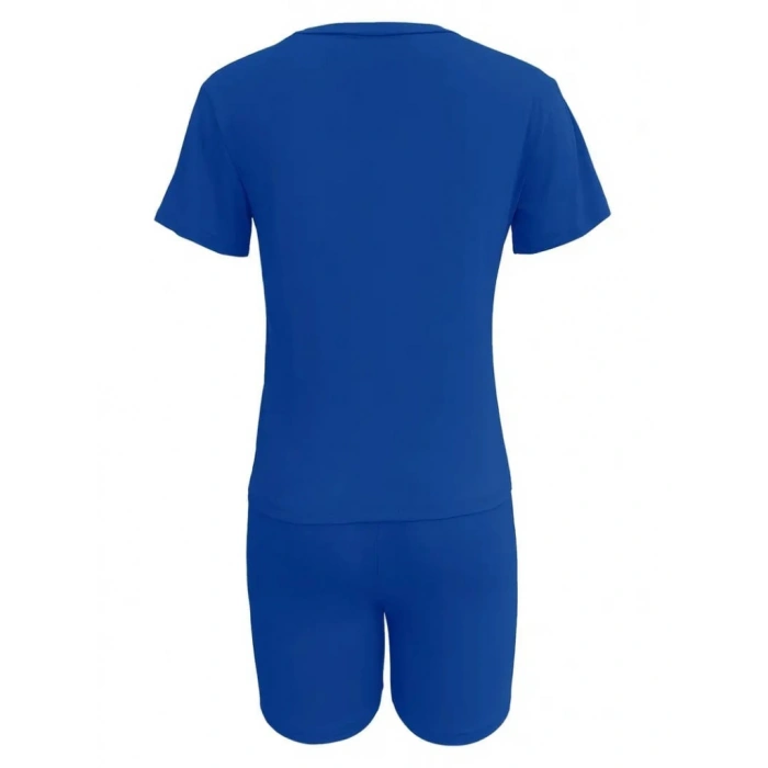 MARSiLYAN- Kadın Kısa Kollu çapa Baskılı Viskon Ikili Takım