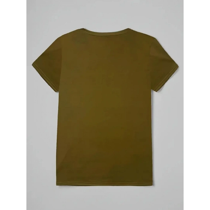 MARSiLYAN- Kadın Kısa Kollu Kedi Ve Pati Baskılı Süprem T-shirt