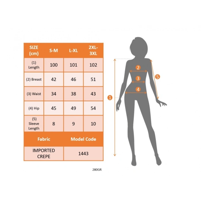 MARSiLYAN- Kadın Kısa Kollu Kruvaze Yaka Beli Kuşaklı Blok Desenli Ithal Krep Elbise