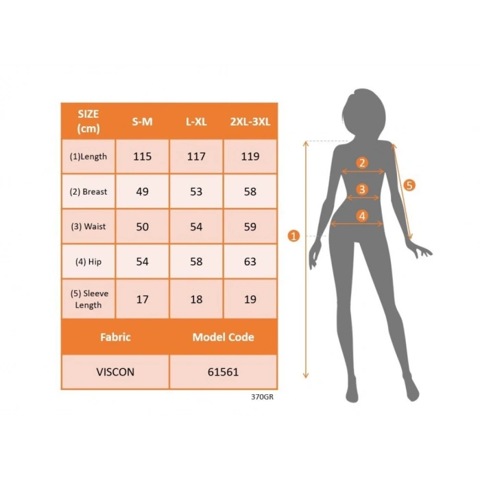 MARSiLYAN- Kadın Kısa Kollu V Ribana Yakalı Yırtmaçlı Midi Viskon Iki Iplik Elbise