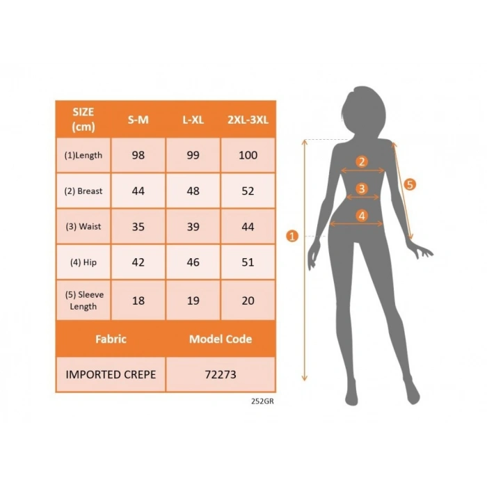 MARSiLYAN- Kadın Kısa Kollu V Yakalı önden Fırfırlı Ithal Krep Elbise