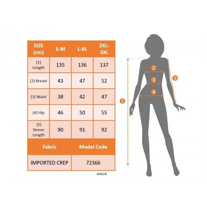 MARSiLYAN- Kadın Madonna Yaka Uzun Yırtmaç Kol Detaylı Uzun Ithal Krep Elbise