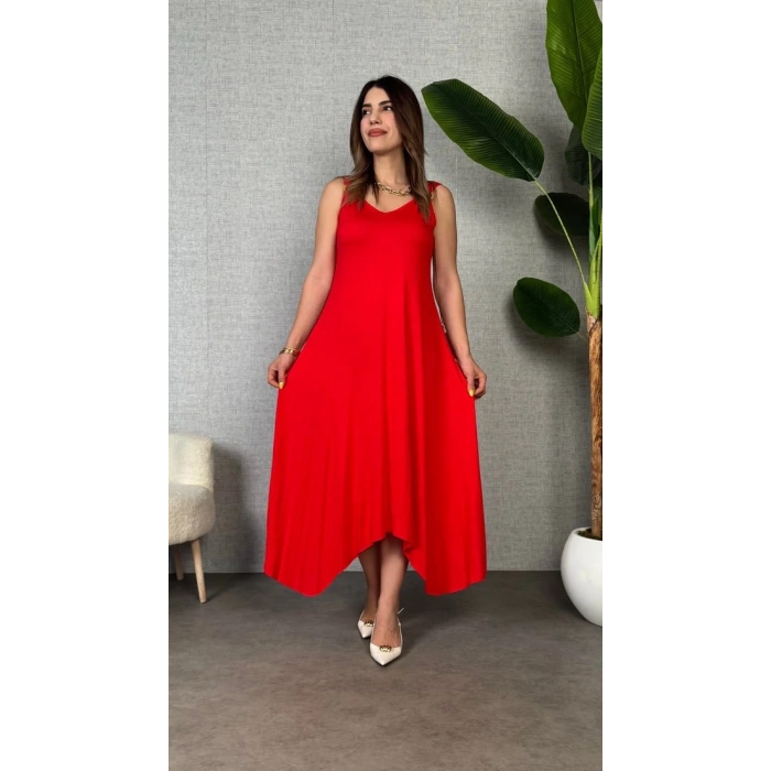 MARSiLYAN- Kadın Omuz Askılı Toka Detay Maxi Boy Elbise