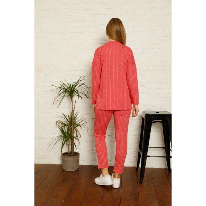 MARSiLYAN- Kadın Pamuk Eşofman Takım Kırmızı