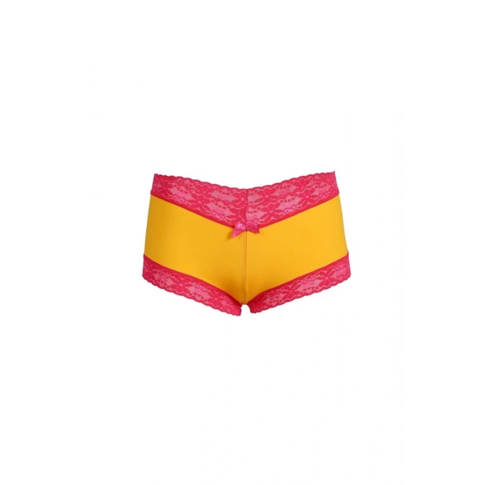 MARSiLYAN- Kadın Pamuklu 2li Boxer Sarı