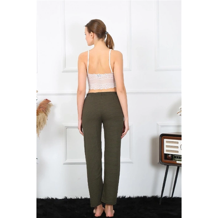 MARSiLYAN- Kadın Pamuklu Alt Pijama Haki