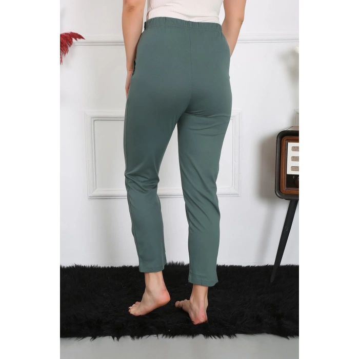 MARSiLYAN- Kadın Pamuklu Haki Tek Alt Pijama