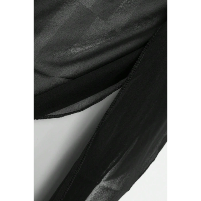 MARSiLYAN- Kadın Siyah Beyaz Transparan Belden Bağlamalı Pareo 2li