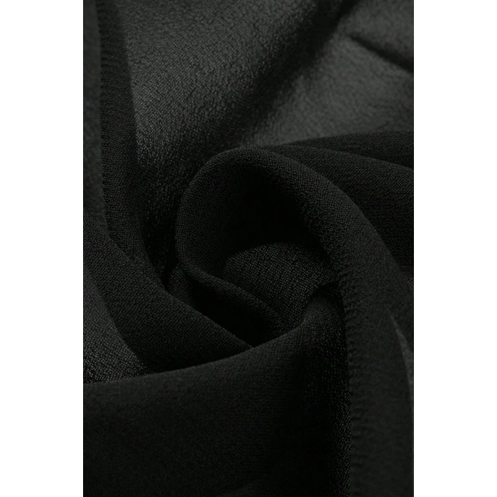 MARSiLYAN- Kadın Siyah Beyaz Transparan Belden Bağlamalı Pareo 2li