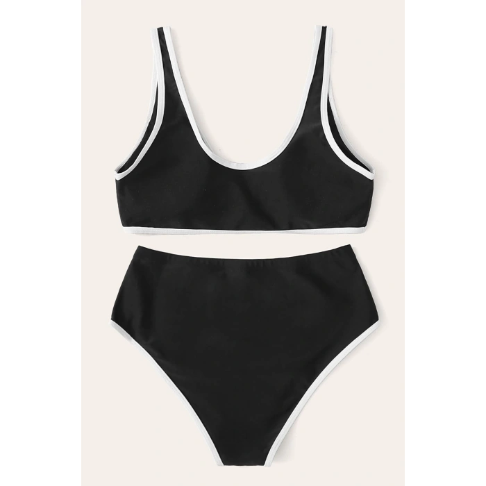 MARSiLYAN- Kadın Siyah Pedli Yüksel Bel Sütyen Külot Takımı