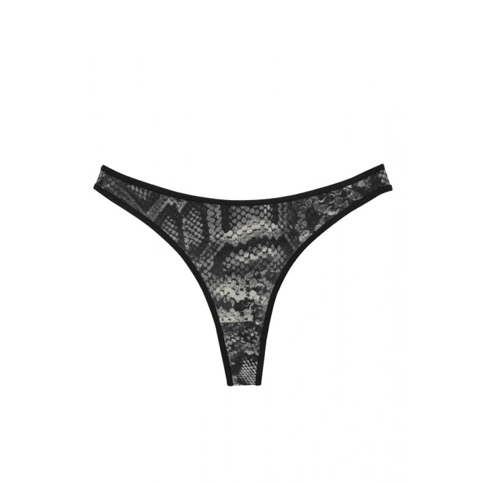 MARSiLYAN- Kadın Siyah Yılan Desenli 2li Tanga Slip