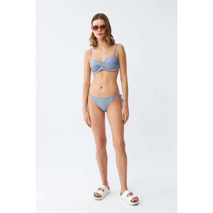 MARSiLYAN- Kadın Straplez Mavi Bikini Takımı