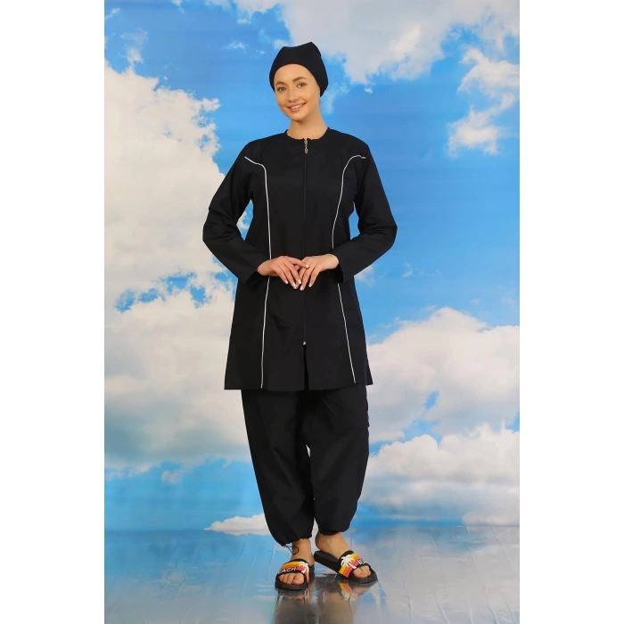 MARSiLYAN- Kadın Tam Tesettür Lacivert Mayo