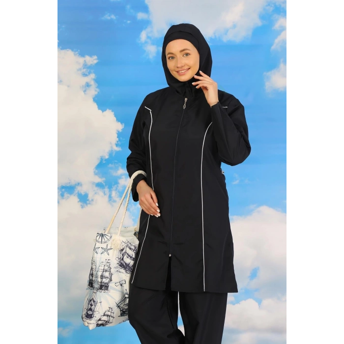 MARSiLYAN- Kadın Tam Tesettür Lacivert Mayo