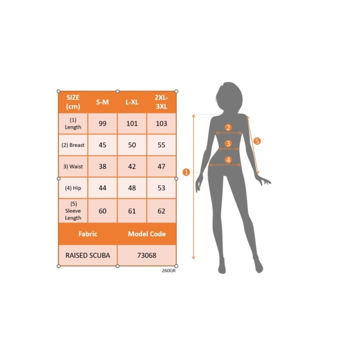 MARSiLYAN- Kadın Uzun Kollu Bisiklet Yaka Desenli Dalgıç Kısa Elbise