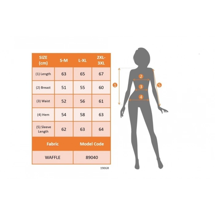 MARSiLYAN- Kadın Uzun Kollu Bisiklet Yaka Kolları Tüllü Waffle Bluz