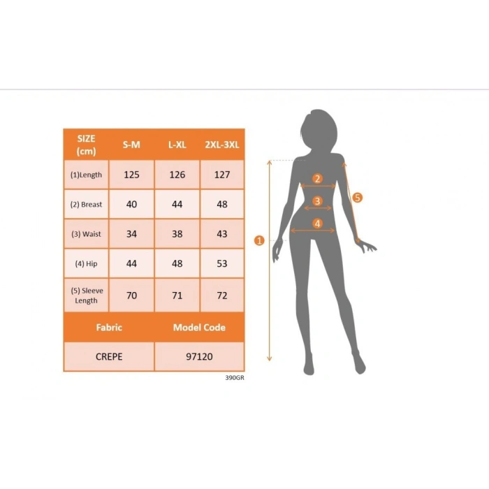 MARSiLYAN- Kadın Uzun Kollu Geometrik Yakalı Yandan Yırtmaçlı Uzun Janjan Krep Elbise