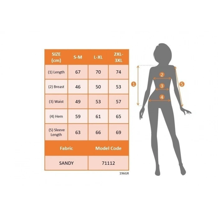 MARSiLYAN- Kadın Uzun Kollu Göğüs Pencere Detay Yaka Boğazlı Kolları Tüllü Sandy Bluz