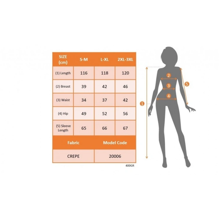 MARSiLYAN- Kadın Uzun Kollu Göğüs Ve Sırt Dekolteli Krep Midi Boy Elbise