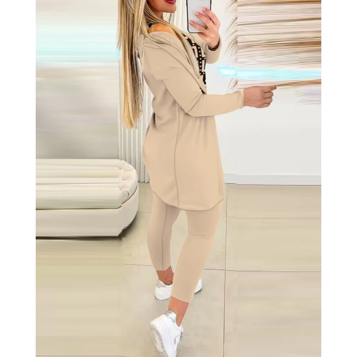 MARSiLYAN- Kadın Uzun Kollu Krep üçlü Takım