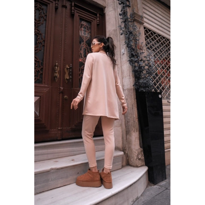 MARSiLYAN- Kadın Uzun Kollu Krep üçlü Takım