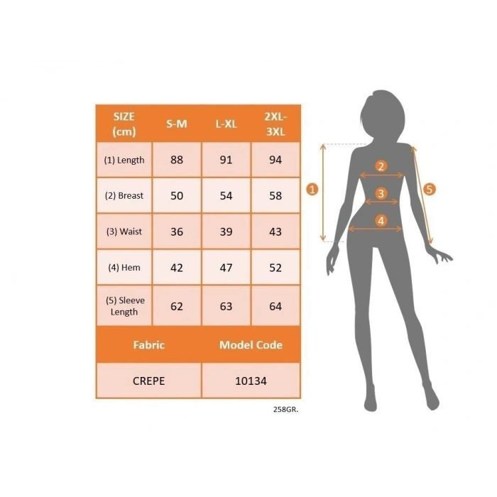 MARSiLYAN- Kadın Uzun Kollu Kruvaze Yaka Krep Mini Boy Elbise