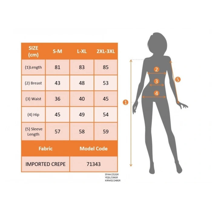 MARSiLYAN- Kadın Uzun Kollu Kruvaze Yaka Mini Ithal Krep Elbise