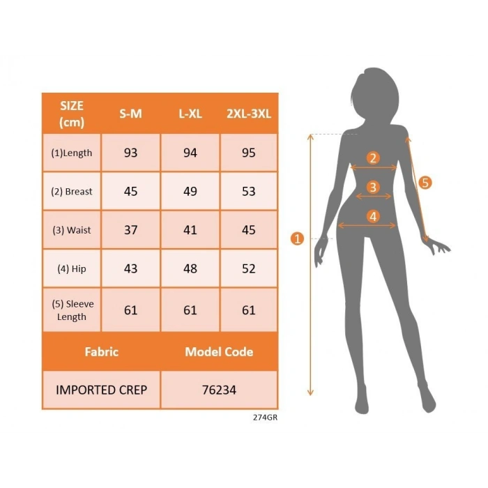 MARSiLYAN- Kadın Uzun Kollu Kruvaze Yakalı Mini Ithal Krep Elbise