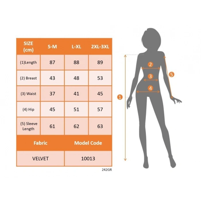 MARSiLYAN- Kadın Uzun Kollu V Dantel Yakalı Mini Kadife Elbise