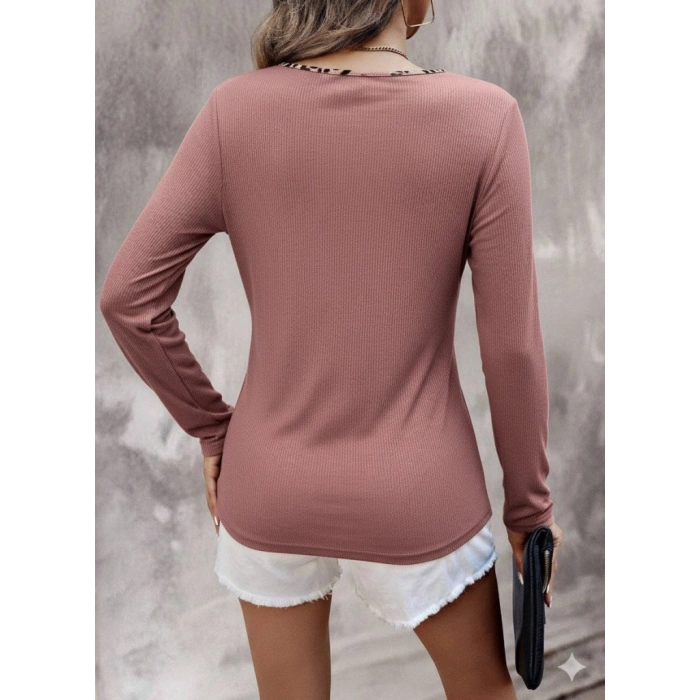 MARSiLYAN- Kadın Uzun Kollu V Yakalı Kaşkorse Bluz