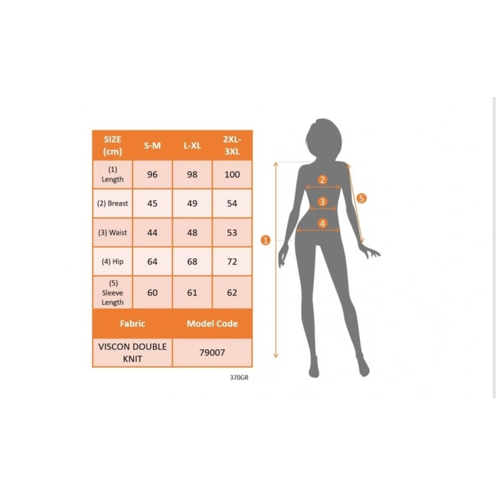 MARSiLYAN- Kadın Uzun Kollu V Yakalı Salaş Midi Akrilik Elbise
