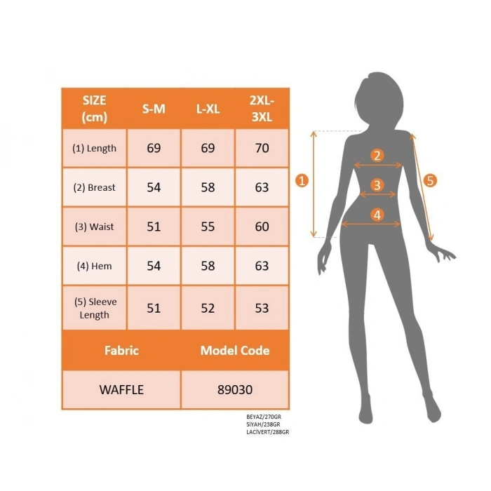 MARSiLYAN- Kadın Uzun Kollu V Yakalı Waffle Bluz