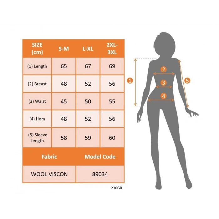 MARSiLYAN- Kadın Uzun Kollu V Yakalı Yandan Düğmeli Yün Viskon Bluz