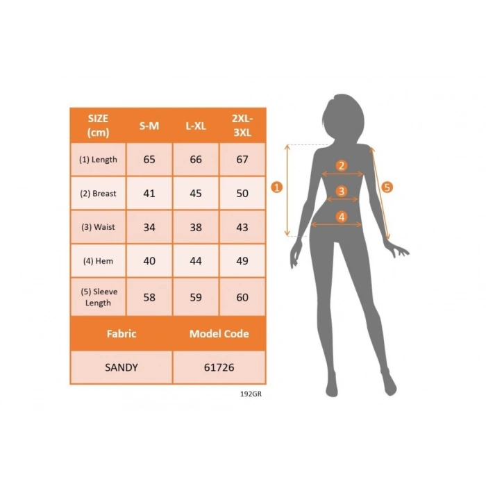 MARSiLYAN- Kadın Uzun Yırtmaç Tül Detaylı Derin V Yakalı Sandy Bluz