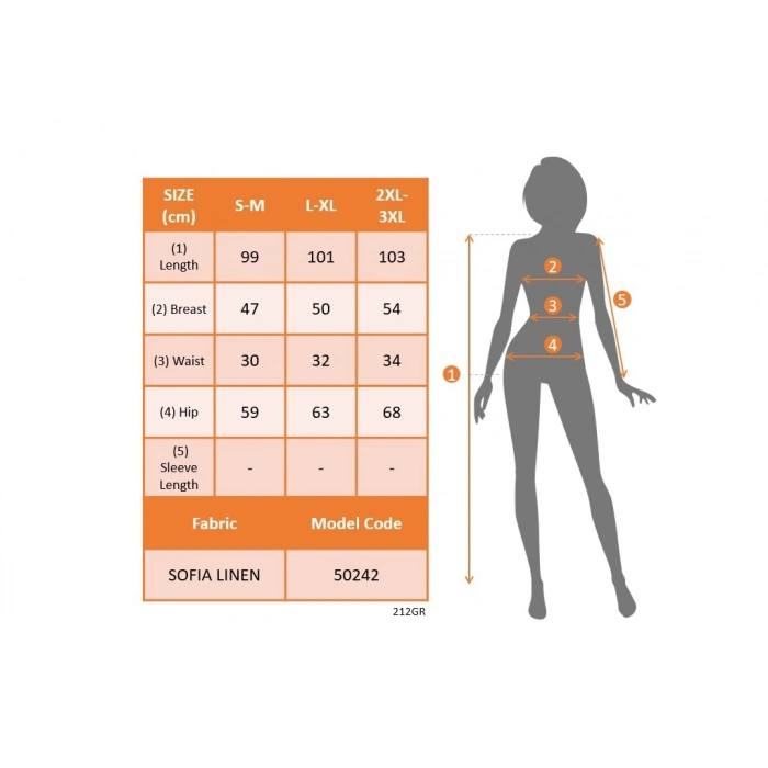 MARSiLYAN- Kadın V Yakalı önden Düğme Detay Beli Lastikli Keten Kısa Elbise