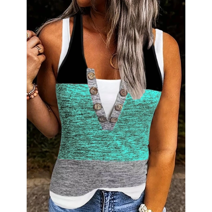 MARSiLYAN- Kadın V Yakalı önden Düğmeli Viskon Bluz