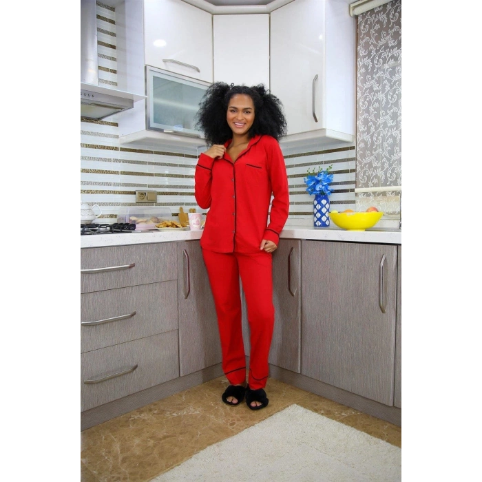 MARSiLYAN- Kadın Yılbaşı 2li Özel Kalp Kutulu Slip - Pijama Hediye Seti