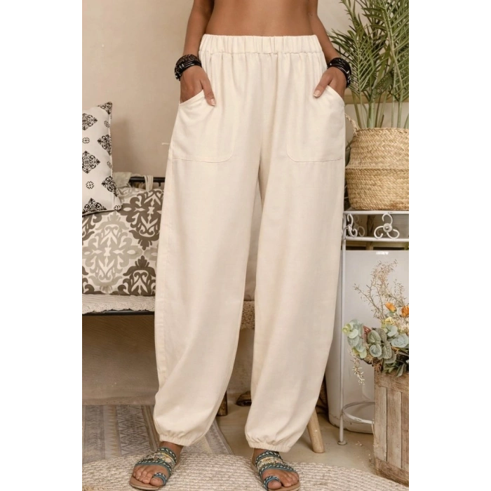 MARSiLYAN- Kadın Yüksek Bel Cep Detaylı Pantolon