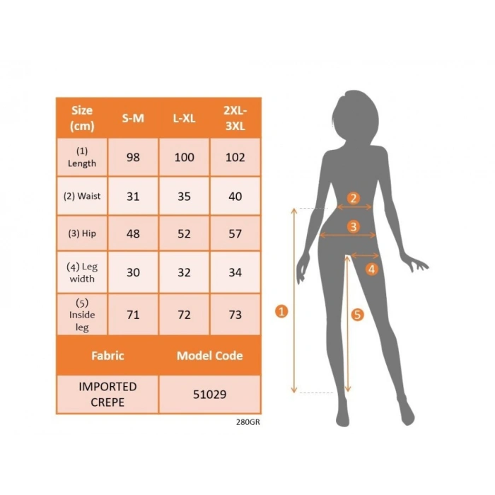 MARSiLYAN- Kadın Yüksek Bel Cepli Paçası Lastikli Ithal Krep Pantolon