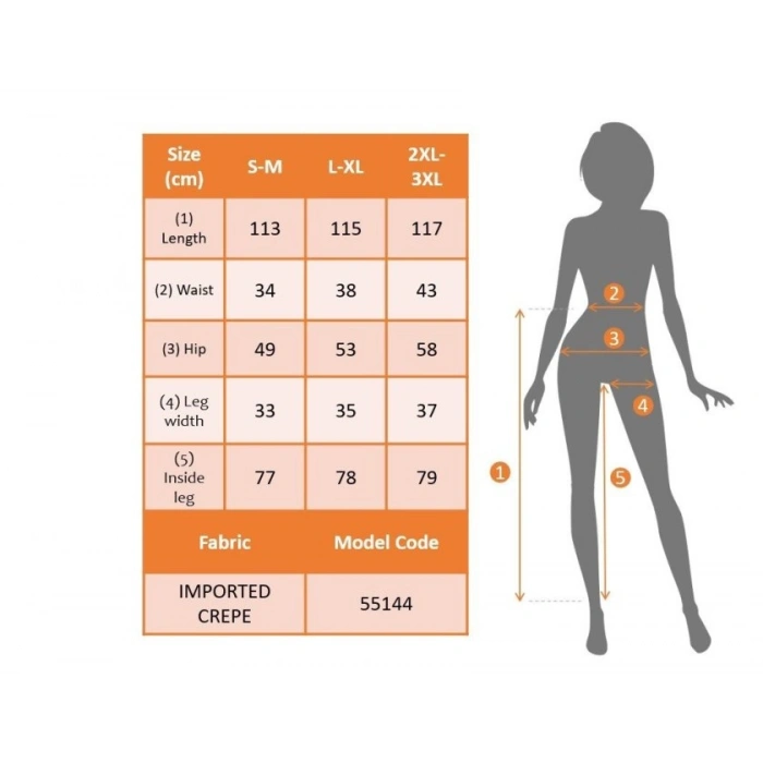 MARSiLYAN- Kadın Yüksek Bel Geniş Paça Detaylı Cepli Ithal Krep Pantolon