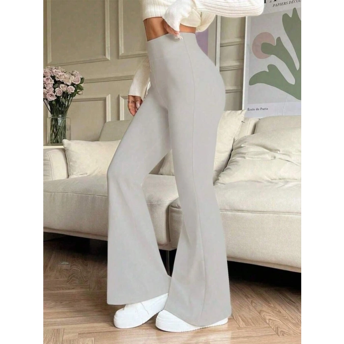 MARSiLYAN- Kadın Yüksek Bel Ispanyol Paçalı Pantolon Tayt