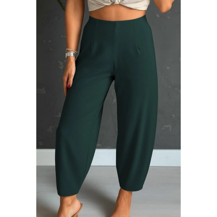 MARSiLYAN- Kadın Yüksek Bel Krep Pantolon