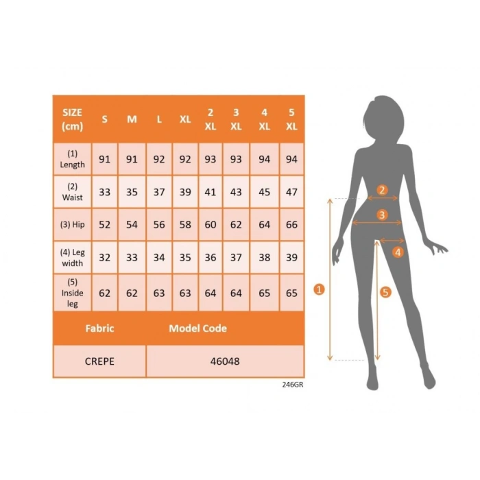 MARSiLYAN- Kadın Yüksek Bel Krep Pantolon